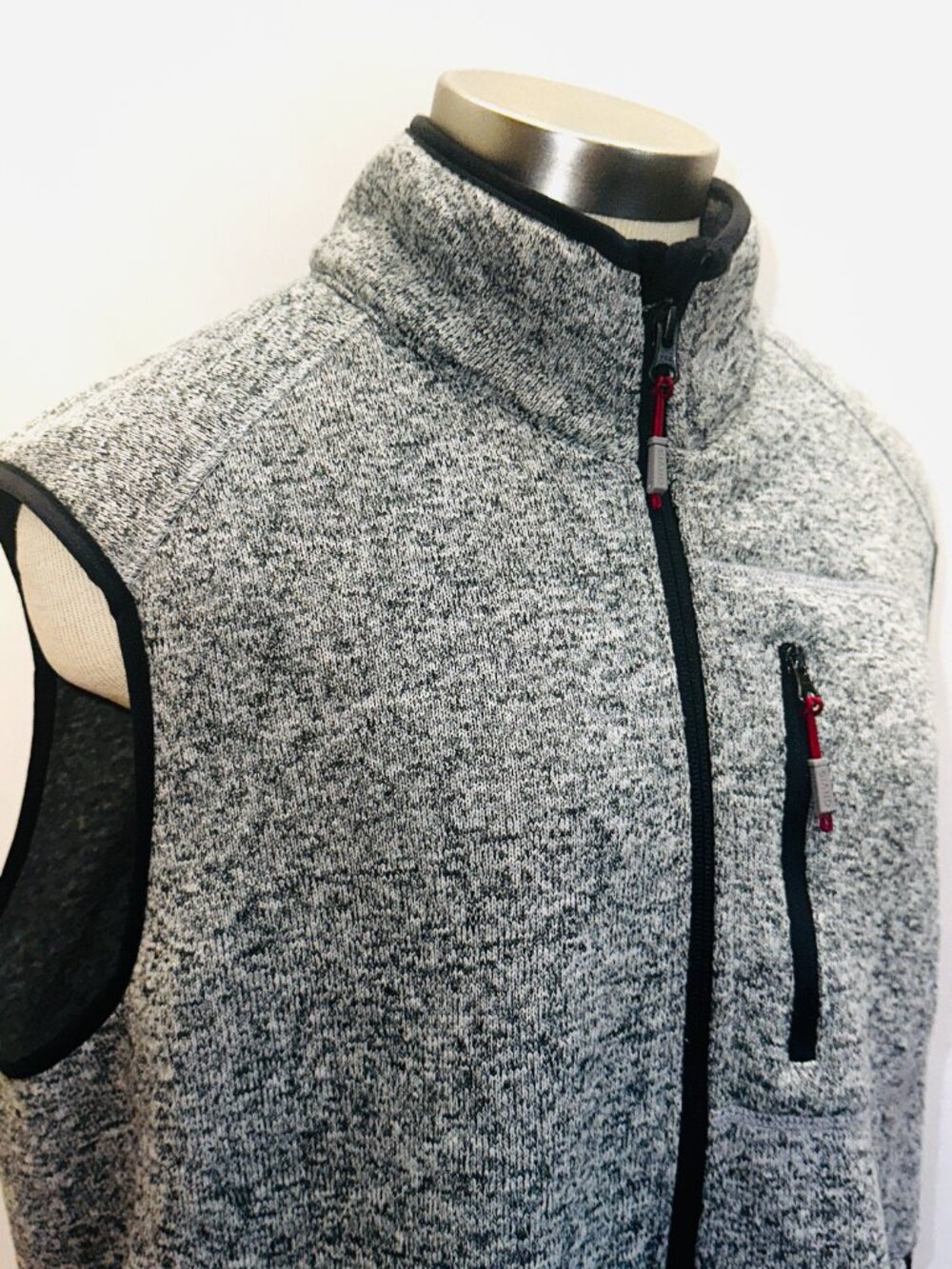 ORVIS Vest Womens Large Gray Full Zip Collared 3-Pockets Outdoor NEW - Picture 4 of 12